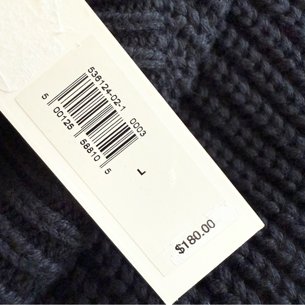Banana Republic Mock Neck Mini Sweater Dress Black Sz L NWT - Picture 11 of 12